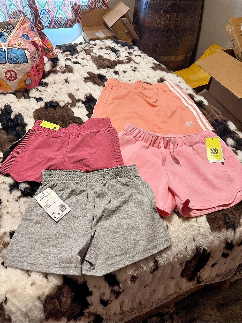 adidas Girls Athletic skirt Pink & Gray Size Medium NWT all in motion shorts